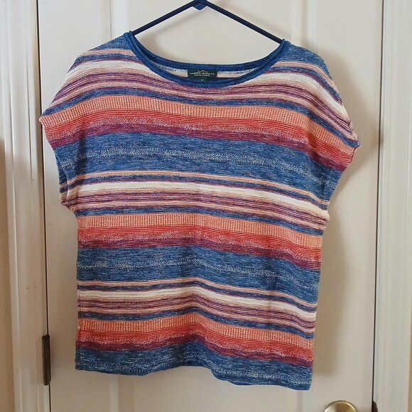 Y2K Vintage 90s Ralph Lauren Jeans Cotton Linen Blend Sleeveless Sweater Sz M - Picture 1 of 4
